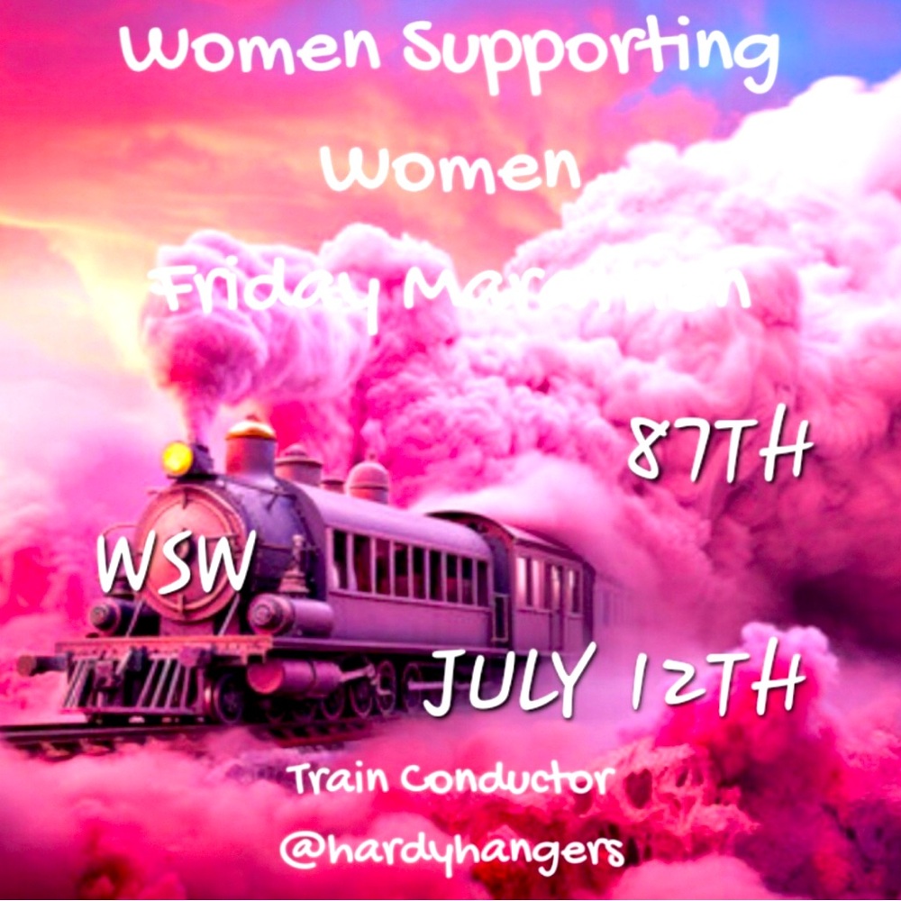 Join me Fri July 12 at 7pm CST on the WSW Fri Marathon Train